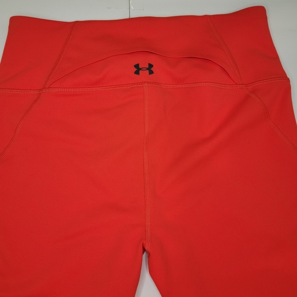 Under Armour HeatGear Hyper Orange Capri Leggings Style 1320551 Size Medium - Picture 12 of 12